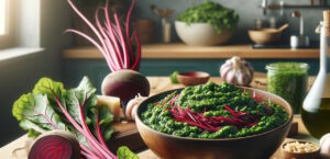 Rote Beete Blätter Pesto Rezept
